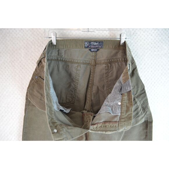 Silver Jeans Grayson Heritage Men's 38x32 Tan Corduroy Pants Preppy Straight Y2K - Picture 10 of 16